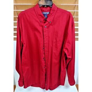Structure Mens Vintage Long Sleeve Button Down Dress Shirt Sz L 100% Cotton UEC